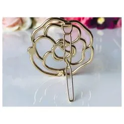 Chanel Camélia De Tête Doré -Collier Soldes 153456 4