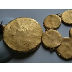 Isabel Marant "empreintes" Doré -Collier Soldes 15937 3