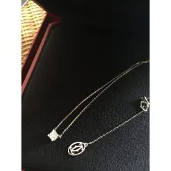 Collier C De Cartier Argenté -Collier Soldes 18045 7