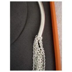 Hermès Licol Argenté -Collier Soldes 186438 3