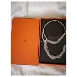Hermès Licol Argenté -Collier Soldes 186438 5