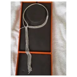 Hermès Licol Argenté -Collier Soldes 186438 6