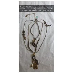 Reminiscence Sautoir Réminiscence , 3 Sautoirs En Un Multicolore -Collier Soldes 190465 5