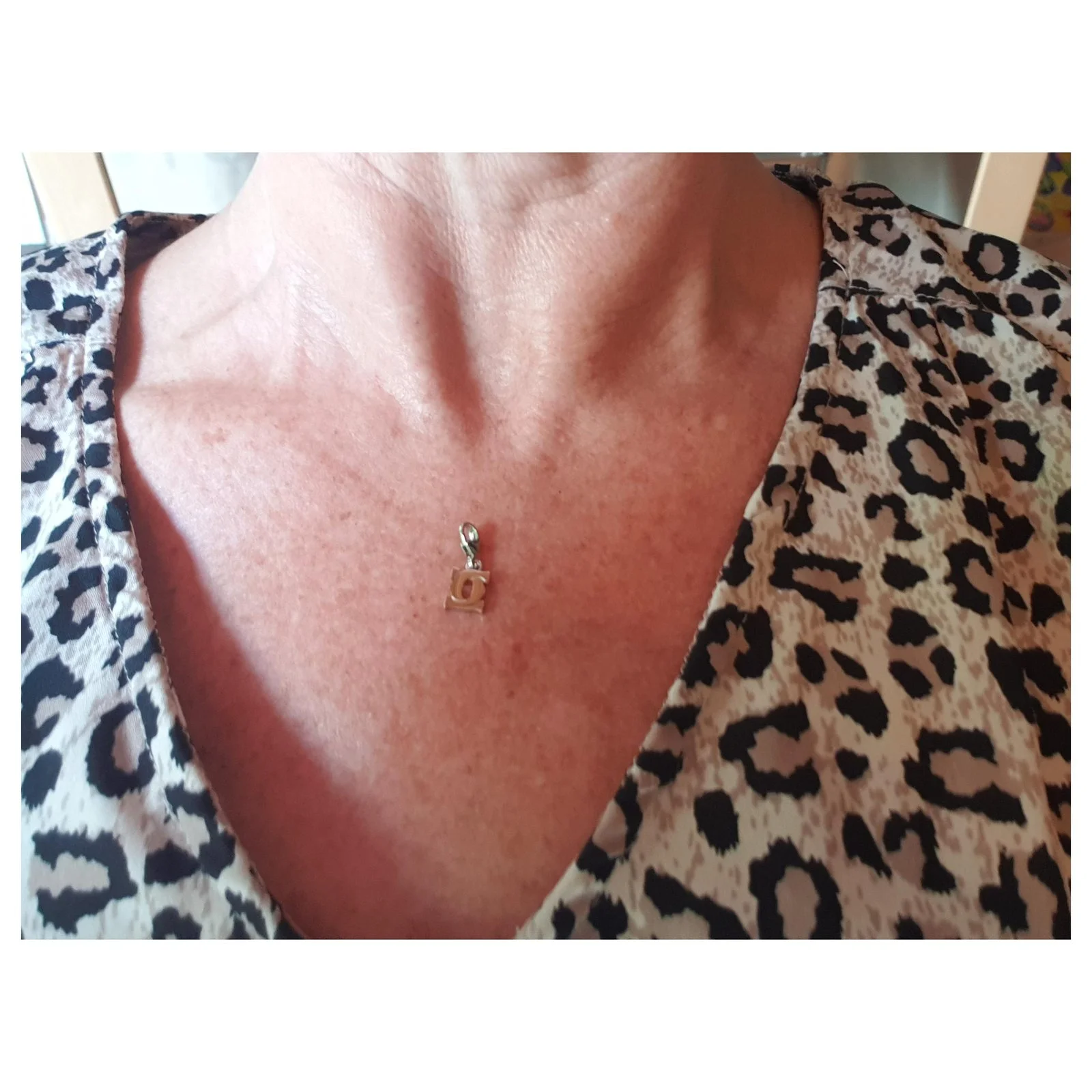 Pendentif CC Cartier Argenté 2 Pendentif CC Cartier Argenté – Image 2