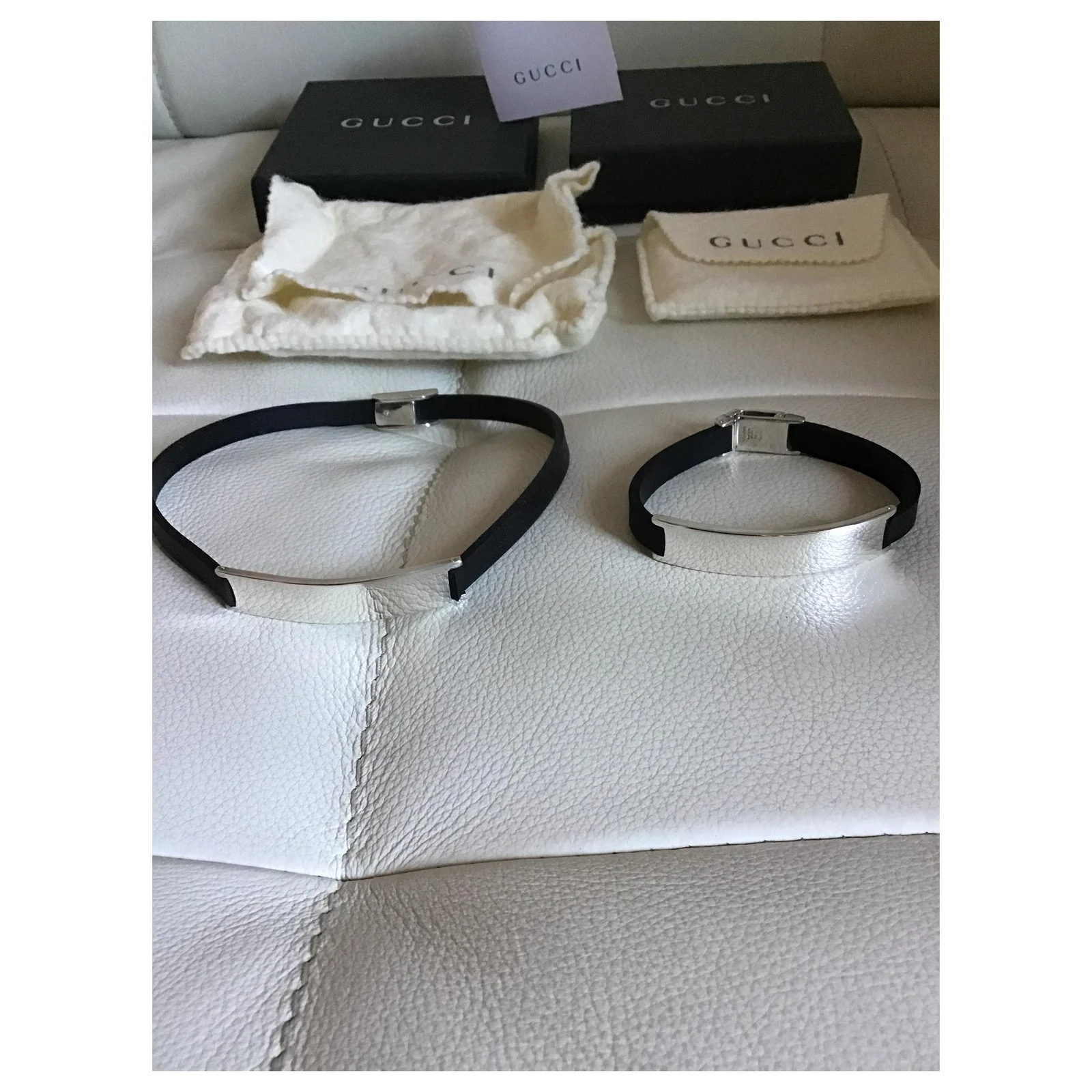 Collier Et Bracelet Gucci Blanc 2 Collier Et Bracelet Gucci Blanc – Image 2