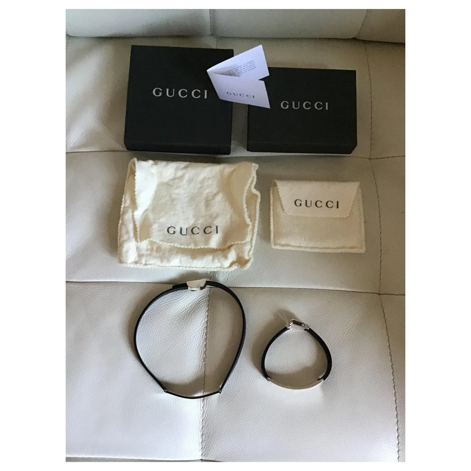 Collier Et Bracelet Gucci Blanc 3 Collier Et Bracelet Gucci Blanc – Image 3