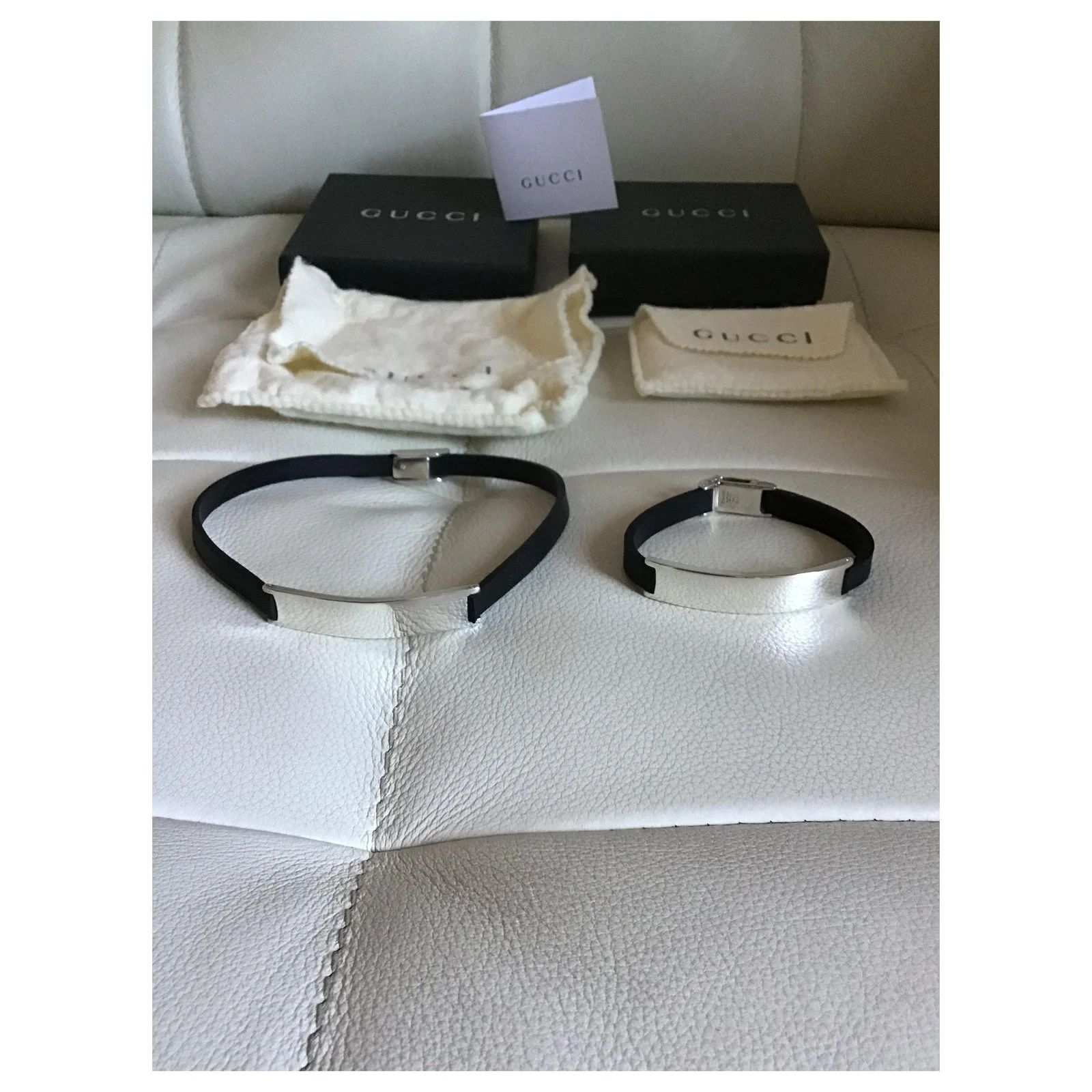 Collier Et Bracelet Gucci Blanc 4 Collier Et Bracelet Gucci Blanc – Image 4