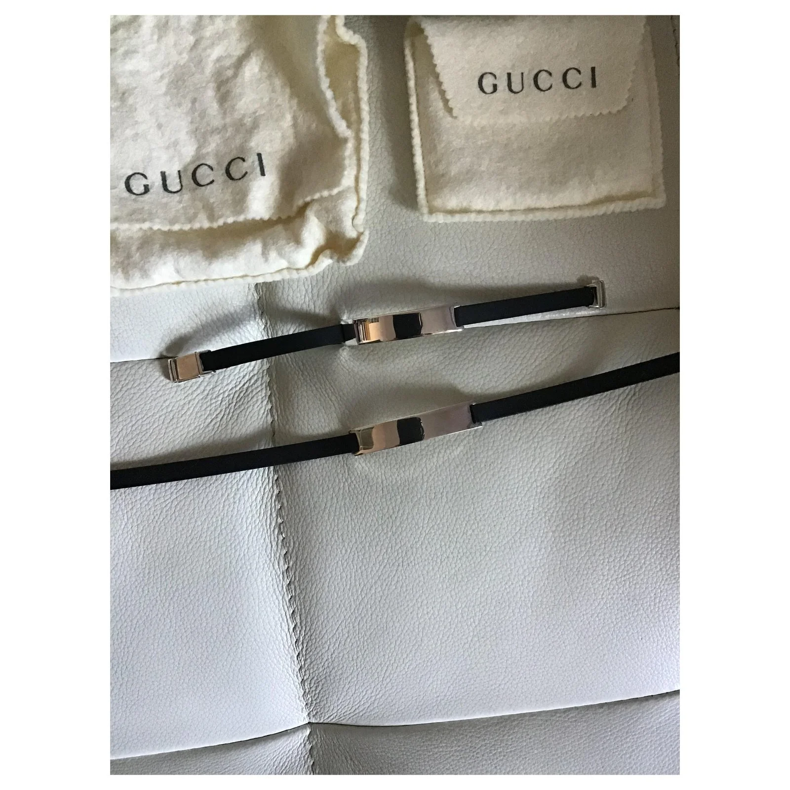 Collier Et Bracelet Gucci Blanc 5 Collier Et Bracelet Gucci Blanc – Image 5