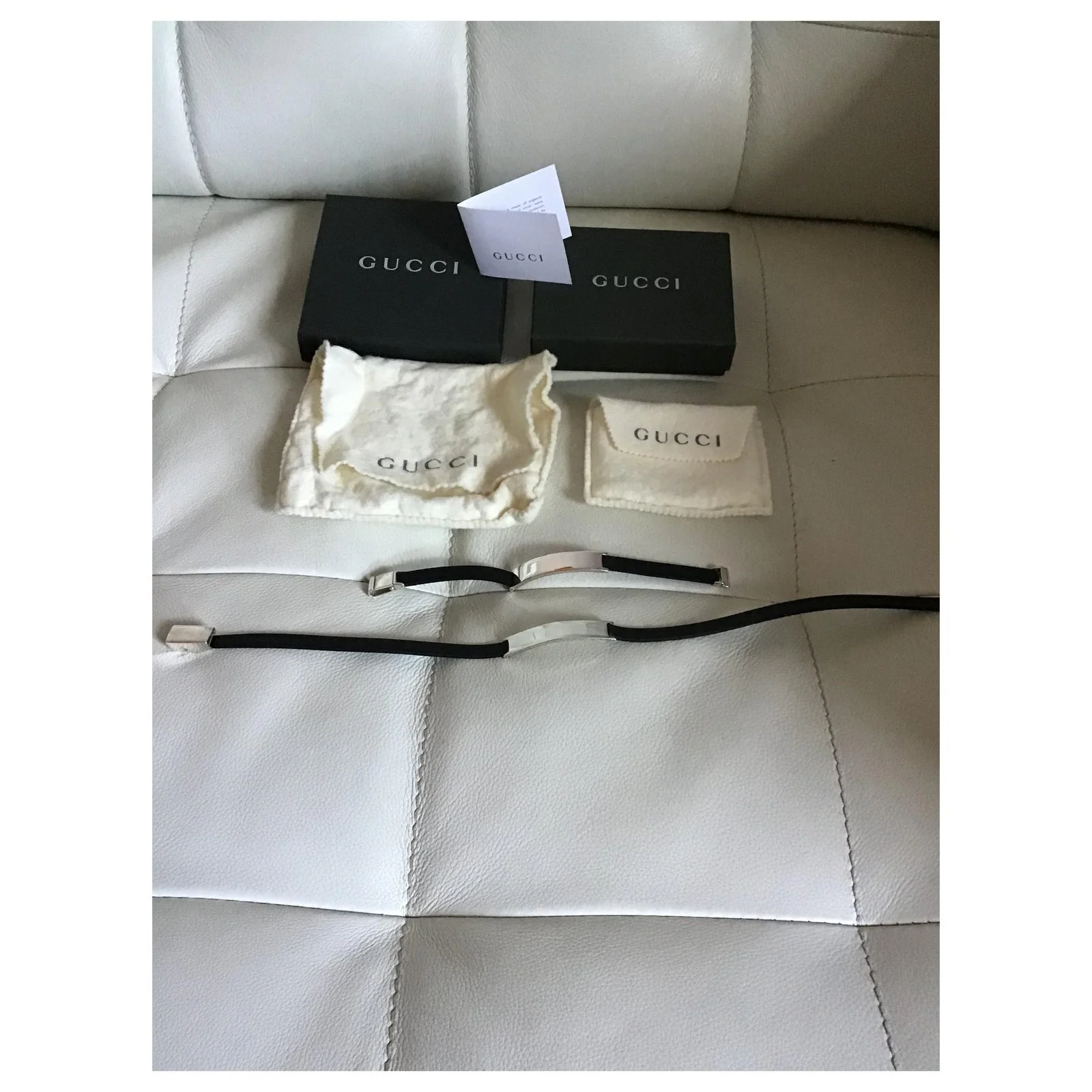 Collier Et Bracelet Gucci Blanc 6 Collier Et Bracelet Gucci Blanc – Image 6