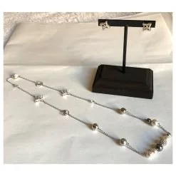 Swarovski Ensemble De Cristal Plaqué Argent Bijouterie Argentée 19 Swarovski Ensemble De Cristal Plaqué Argent Bijouterie Argentée -Collier Soldes 215679 10