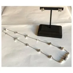 Swarovski Ensemble De Cristal Plaqué Argent Bijouterie Argentée 18 Swarovski Ensemble De Cristal Plaqué Argent Bijouterie Argentée -Collier Soldes 215679 9