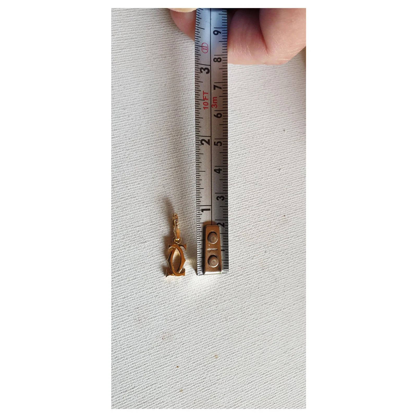 Cartier CC En Or Jaunec 750/000 Doré 2 Cartier CC En Or Jaunec 750/000 Doré – Image 2