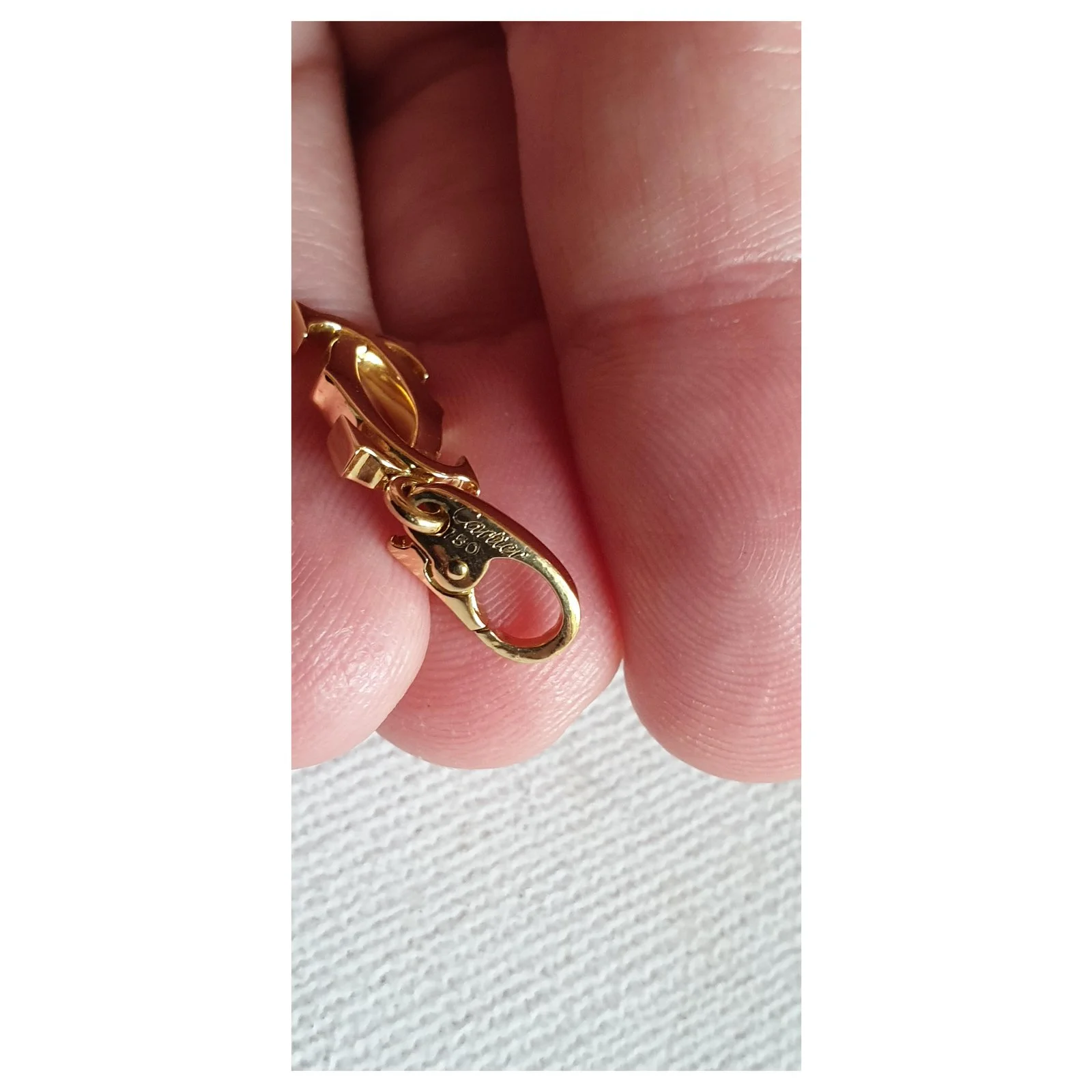 Cartier CC En Or Jaunec 750/000 Doré 5 Cartier CC En Or Jaunec 750/000 Doré – Image 5