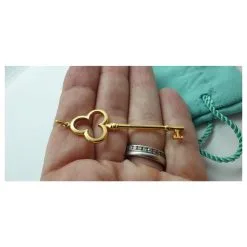 Tiffany & Co. Tiffany & Co Clef Trefoil Doré -Collier Soldes 238237 4