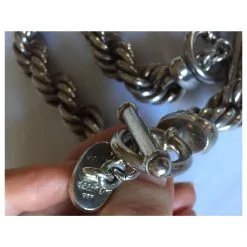 Autre Marque Collier Et Bracelet En Argent Massif Argenté 7 Autre Marque Collier Et Bracelet En Argent Massif Argenté -Collier Soldes 240464 3