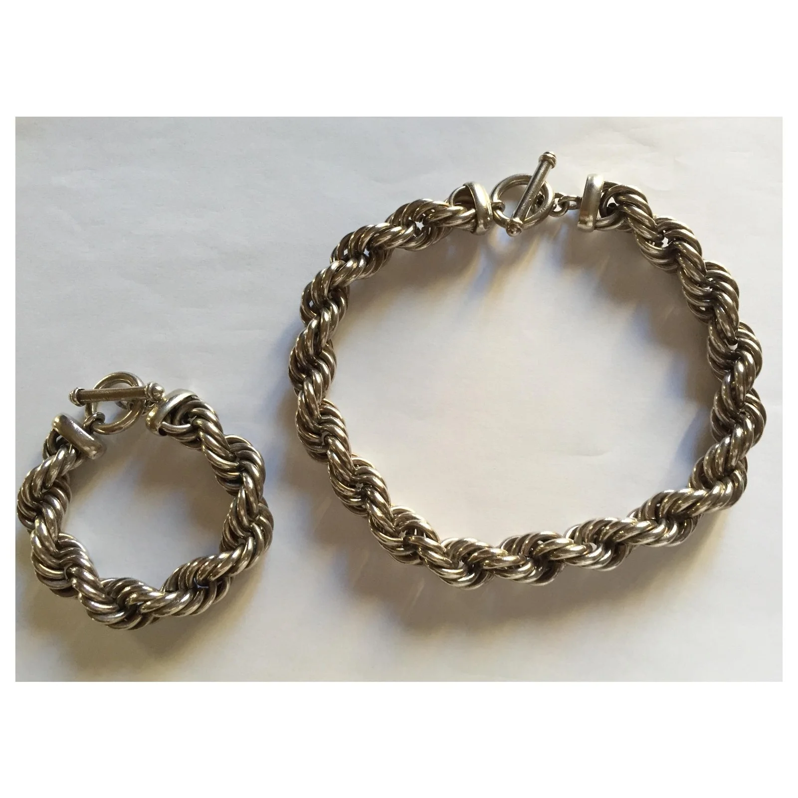 Autre Marque Collier Et Bracelet En Argent Massif Argenté 4 Autre Marque Collier Et Bracelet En Argent Massif Argenté – Image 4