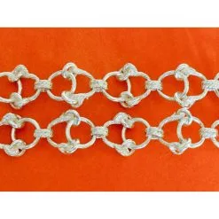 Hermès Rarissime Sautoir Argent Massif Argenté -Collier Soldes 25574 3