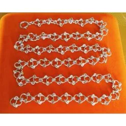 Hermès Rarissime Sautoir Argent Massif Argenté -Collier Soldes 25574 5