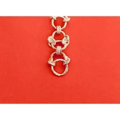Hermès Rarissime Sautoir Argent Massif Argenté -Collier Soldes 25574 6