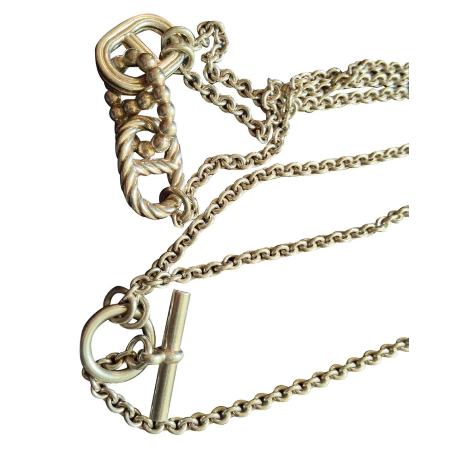 Hermès Sautoir Argenté 2 Hermès Sautoir Argenté – Image 2