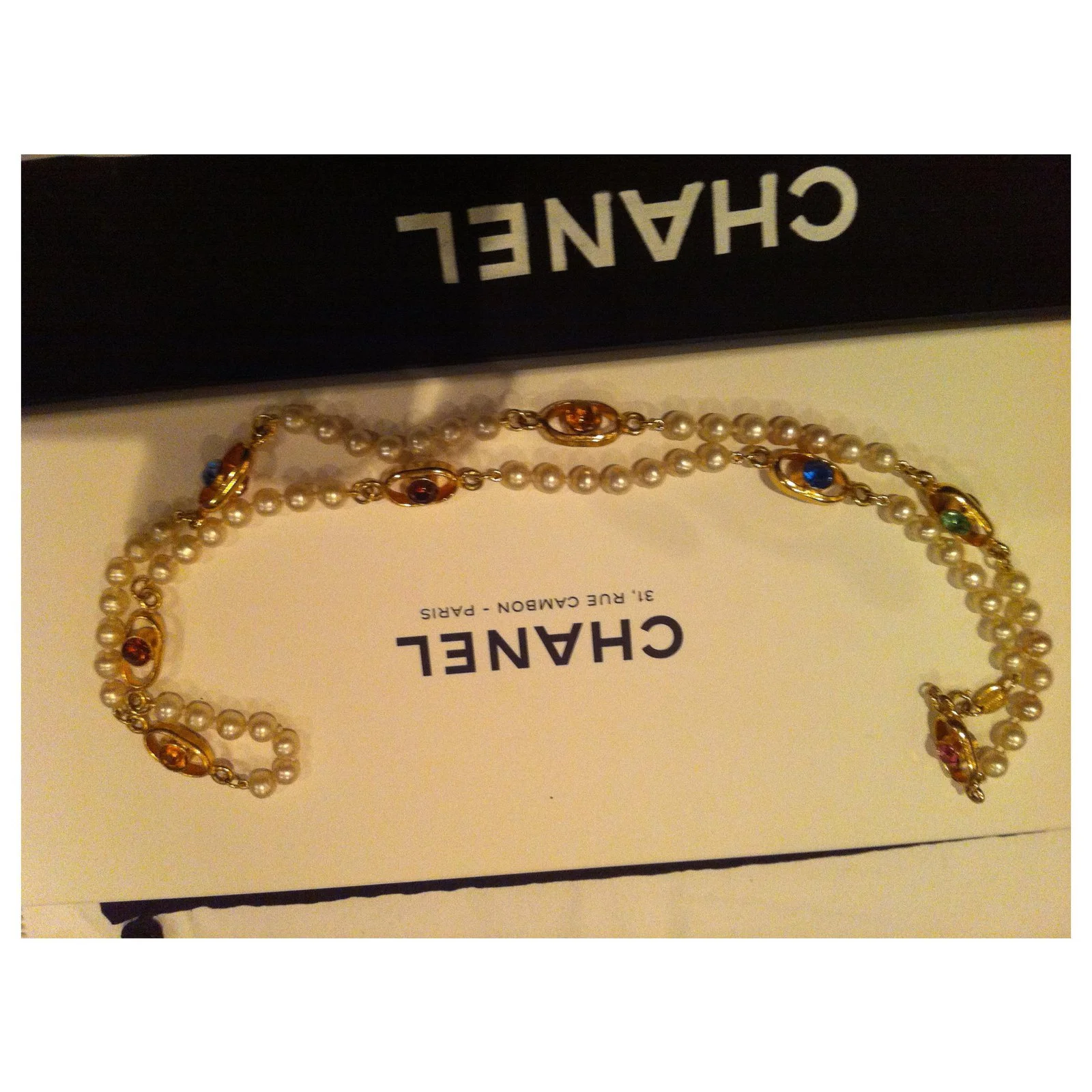 Cambon Sautoir Chanel Bijouterie Dorée 2 Cambon Sautoir Chanel Bijouterie Dorée – Image 2