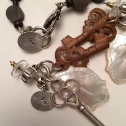 Reminiscence Parures Marron Argenté Blanc -Collier Soldes 29332 6