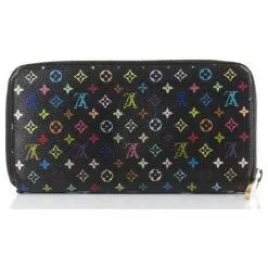 Louis Vuitton Portefeuille Zippy Noir Monogramme Multicolore Noir Long Zippé Autour -Collier Soldes 293805 5