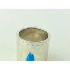 Ring Hermès Écharpe à Mors De Cheval à Motif étrier Argenté Avec Bague étole Châle 42Herl1125 -Collier Soldes 294586 9