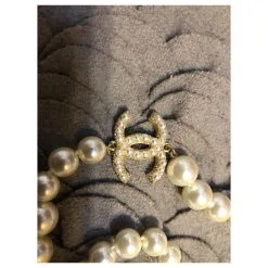 Chanel Colliers Longs Blanc 14 Chanel Colliers Longs Blanc -Collier Soldes 299624 5