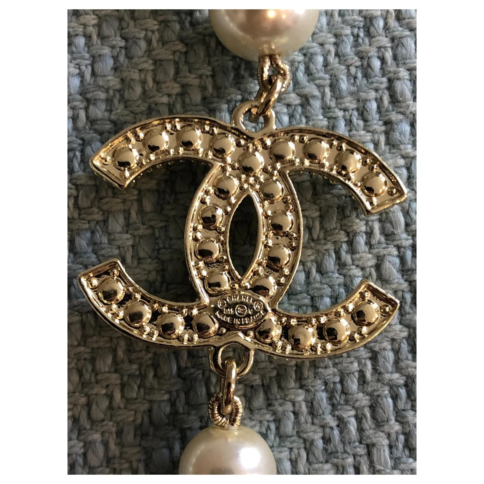 Chanel Colliers Longs Blanc 8 Chanel Colliers Longs Blanc – Image 8