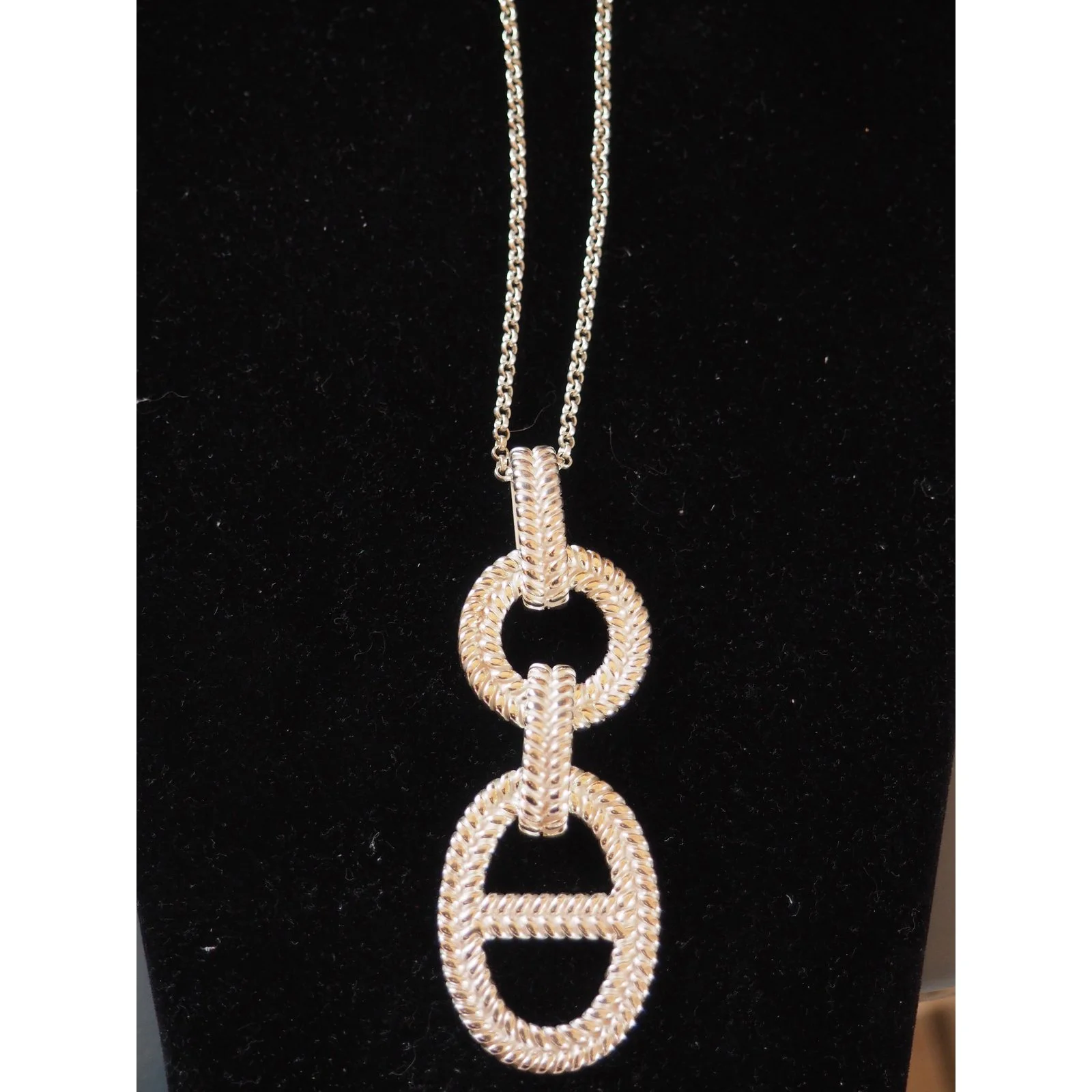 Hermès Sautoir En Argent Massif, Chaîne D'Ancre, Odyssée Argenté 3 Hermès Sautoir En Argent Massif, Chaîne D'Ancre, Odyssée Argenté – Image 3