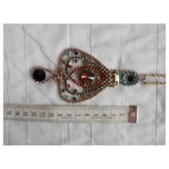 Collier Long Pendentif Weekend MAX MARA Multicolore Bronze -Collier Soldes 306408 6