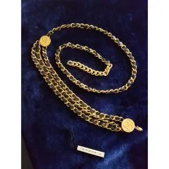 Chanel Sautoir Doré -Collier Soldes 34194 3