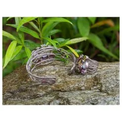 No Brand Argent Sterling 925 Ensemble Bracelet Et Bague Pierres Précieuses Améthyste Topaze Grenat Multicolore -Collier Soldes 351638 6