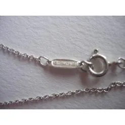 Tiffany & Co. Tiffany & Co Collier Pendentif Double Cœurs En Argent Massif 925 Et Or Jaune 750/000 Argenté Doré -Collier Soldes 35381 5