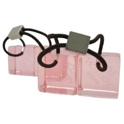 [Occasion] LOUIS VUITTON Louis Vuitton Cheveux Cube Rose Clair Cheveux élastique Cheveux Accessoires -Collier Soldes 367156 3