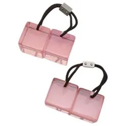 [Occasion] LOUIS VUITTON Louis Vuitton Cheveux Cube Rose Clair Cheveux élastique Cheveux Accessoires -Collier Soldes 367156 4