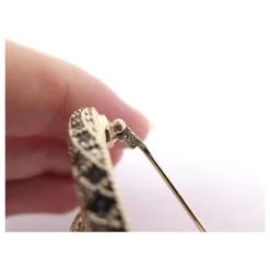 Autres Bijoux NEUF BROCHE CHANEL LOGO CC & STRASS AB5207 EN METAL DORE NEW GOLDEN BROOCH Doré -Collier Soldes 376150 7