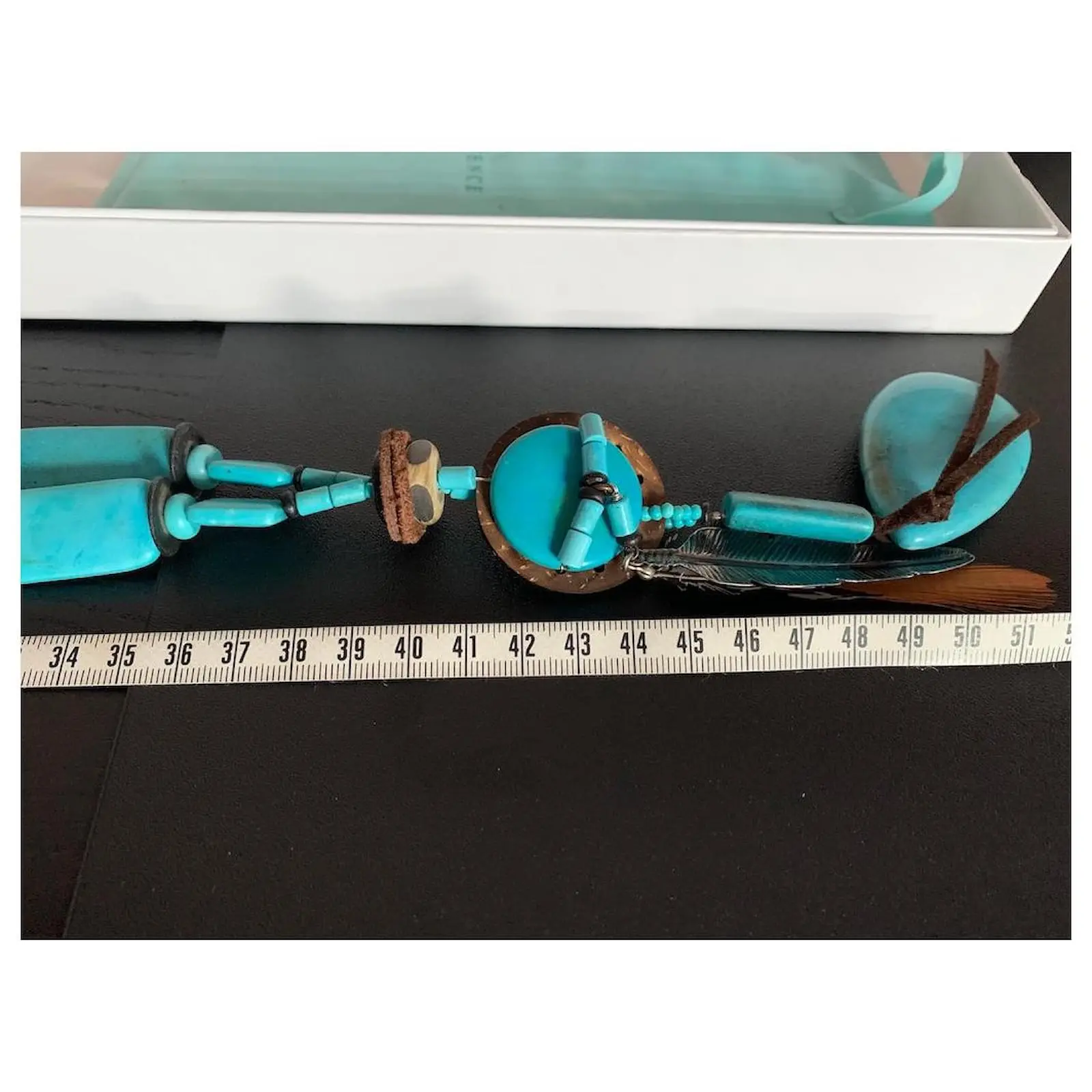 Reminiscence Colliers Longs Turquoise 5 Reminiscence Colliers Longs Turquoise – Image 5