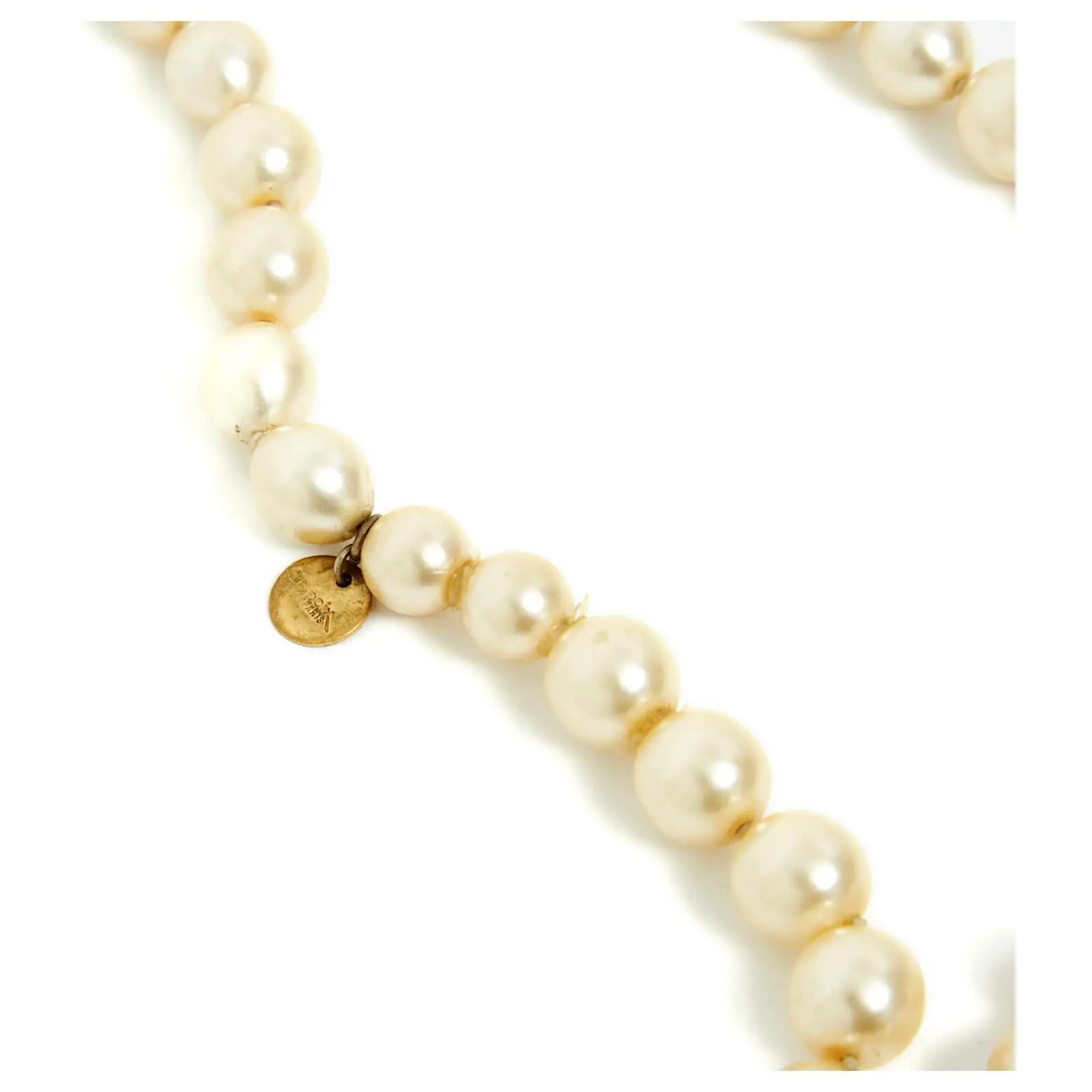 Autre Marque GRIPOIX GLASS PEARLS SAUTOIR Écru 4 Autre Marque GRIPOIX GLASS PEARLS SAUTOIR Écru – Image 4