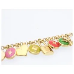 LOUIS VUITTON Porte Cles Chainne Pastilles Charm Multicolore M65380 Auth Yk2431 Doré 12 LOUIS VUITTON Porte Cles Chainne Pastilles Charm Multicolore M65380 Auth Yk2431 Doré -Collier Soldes 390120 3