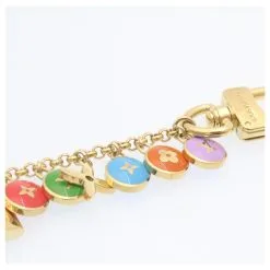 LOUIS VUITTON Porte Cles Chainne Pastilles Charm Multicolore M65380 Auth Yk2431 Doré 13 LOUIS VUITTON Porte Cles Chainne Pastilles Charm Multicolore M65380 Auth Yk2431 Doré -Collier Soldes 390120 4