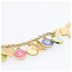 LOUIS VUITTON Porte Cles Chainne Pastilles Charm Multicolore M65380 Auth Yk2431 Doré 16 LOUIS VUITTON Porte Cles Chainne Pastilles Charm Multicolore M65380 Auth Yk2431 Doré -Collier Soldes 390120 7