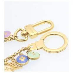 LOUIS VUITTON Porte Cles Chainne Pastilles Charm Multicolore M65380 Auth Yk2431 Doré 17 LOUIS VUITTON Porte Cles Chainne Pastilles Charm Multicolore M65380 Auth Yk2431 Doré -Collier Soldes 390120 8