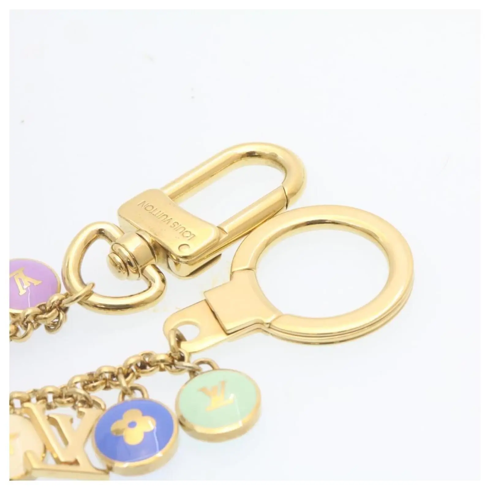 LOUIS VUITTON Porte Cles Chainne Pastilles Charm Multicolore M65380 Auth Yk2431 Doré 9 LOUIS VUITTON Porte Cles Chainne Pastilles Charm Multicolore M65380 Auth Yk2431 Doré – Image 9