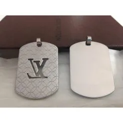 Louis Vuitton Plaques Argenté -Collier Soldes 39417 6