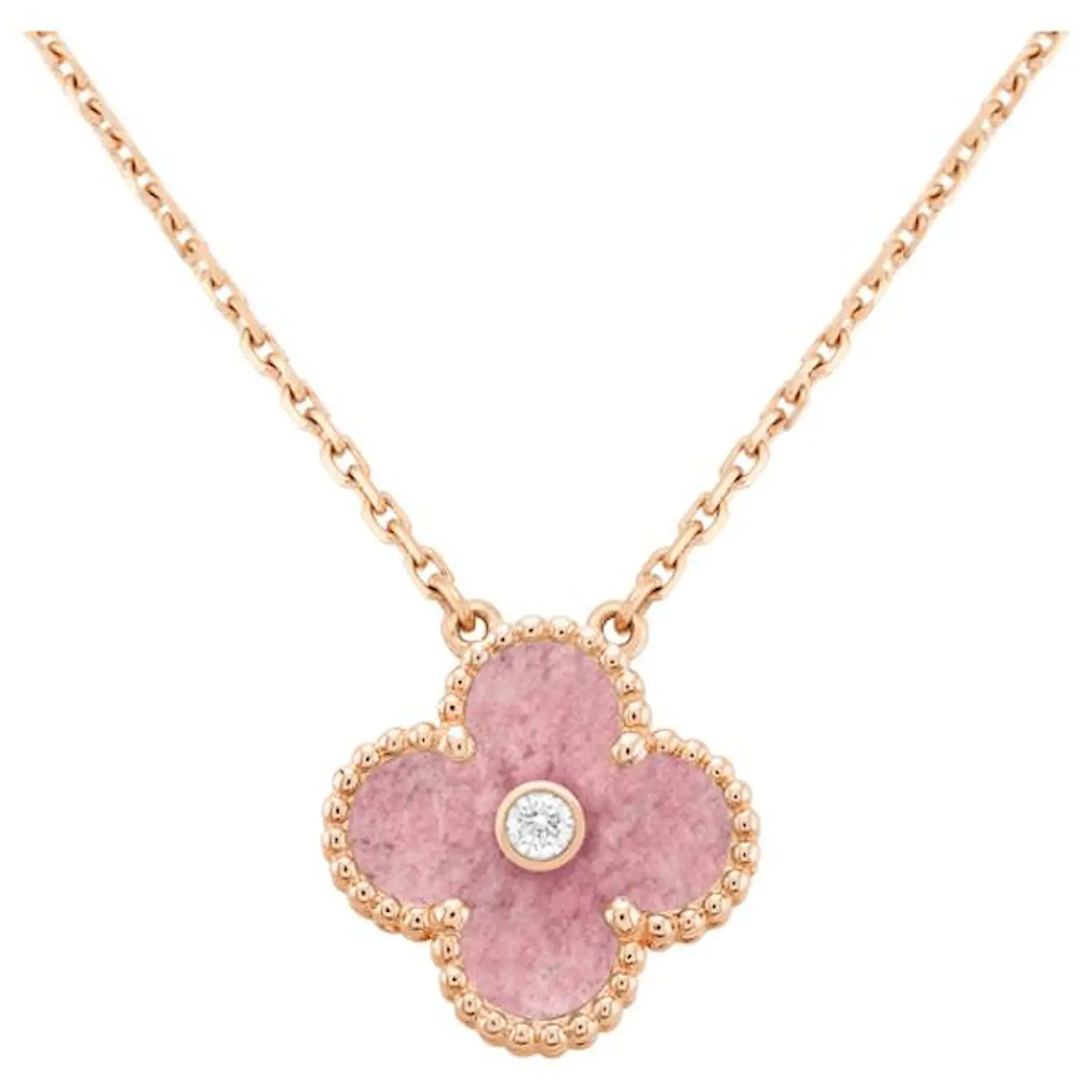 Van Cleef & Arpels 2021 Pendentif Vacances Or Rose Diamant Rhodonite 2 Van Cleef & Arpels 2021 Pendentif Vacances Or Rose Diamant Rhodonite – Image 2