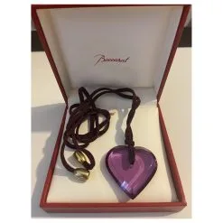 Baccarat Coeur "à La Folie" Violet -Collier Soldes 402881 3