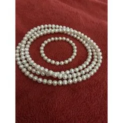 Autre Marque Parure Homesho Blanc -Collier Soldes 40596 5