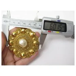 Autres Bijoux VINTAGE NEUF BROCHE CHANEL EN METAL DORE & PERLE CENTRALE GOLDEN NEW BROOCH Doré -Collier Soldes 411245 6